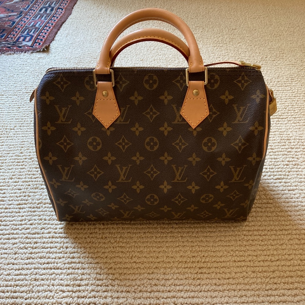 Louis Vuitton Brown Monogram Coated Canvas Speedy 30 Satchel